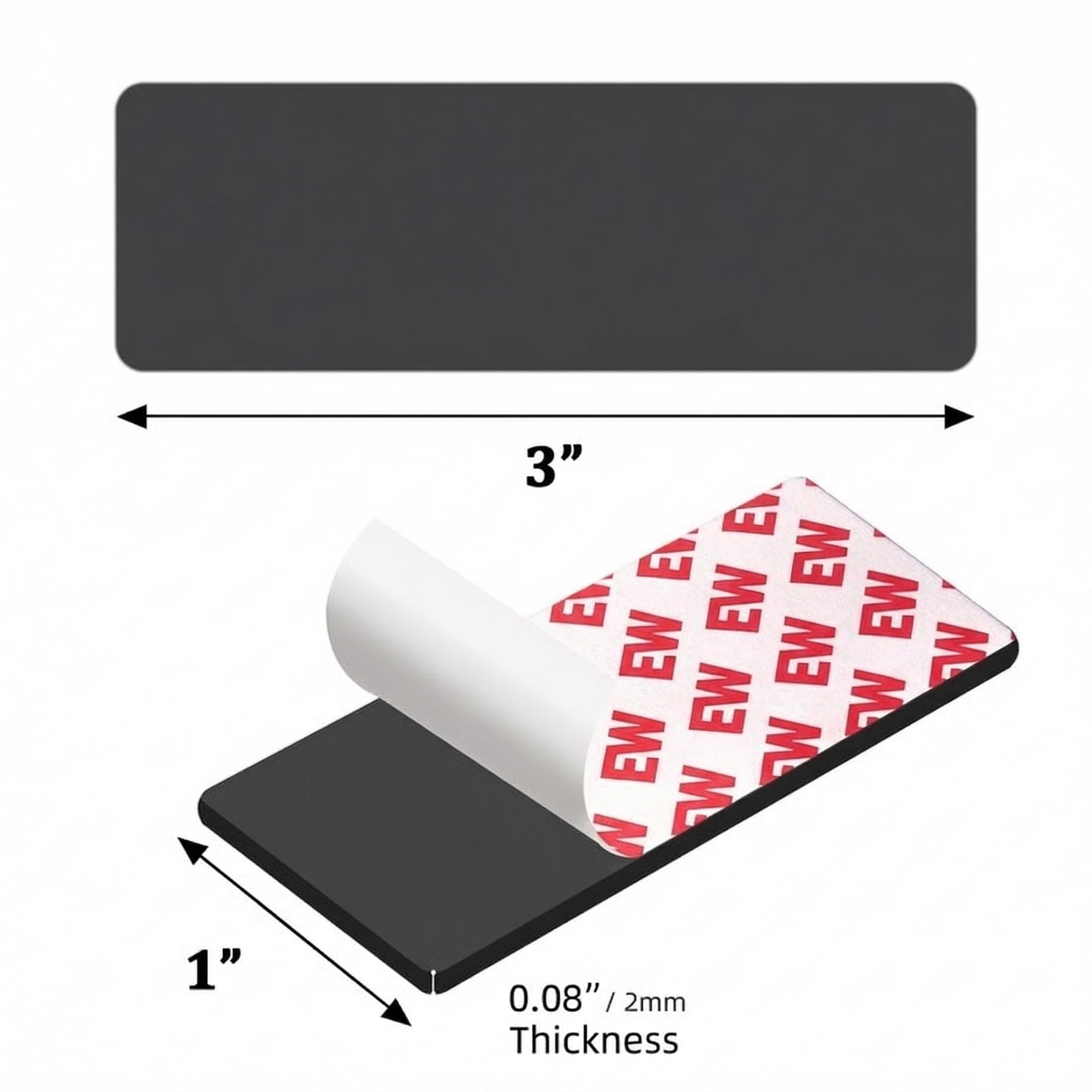 JINGZHAN magnetic strips for hanging tools and artwork on metal surfaces.