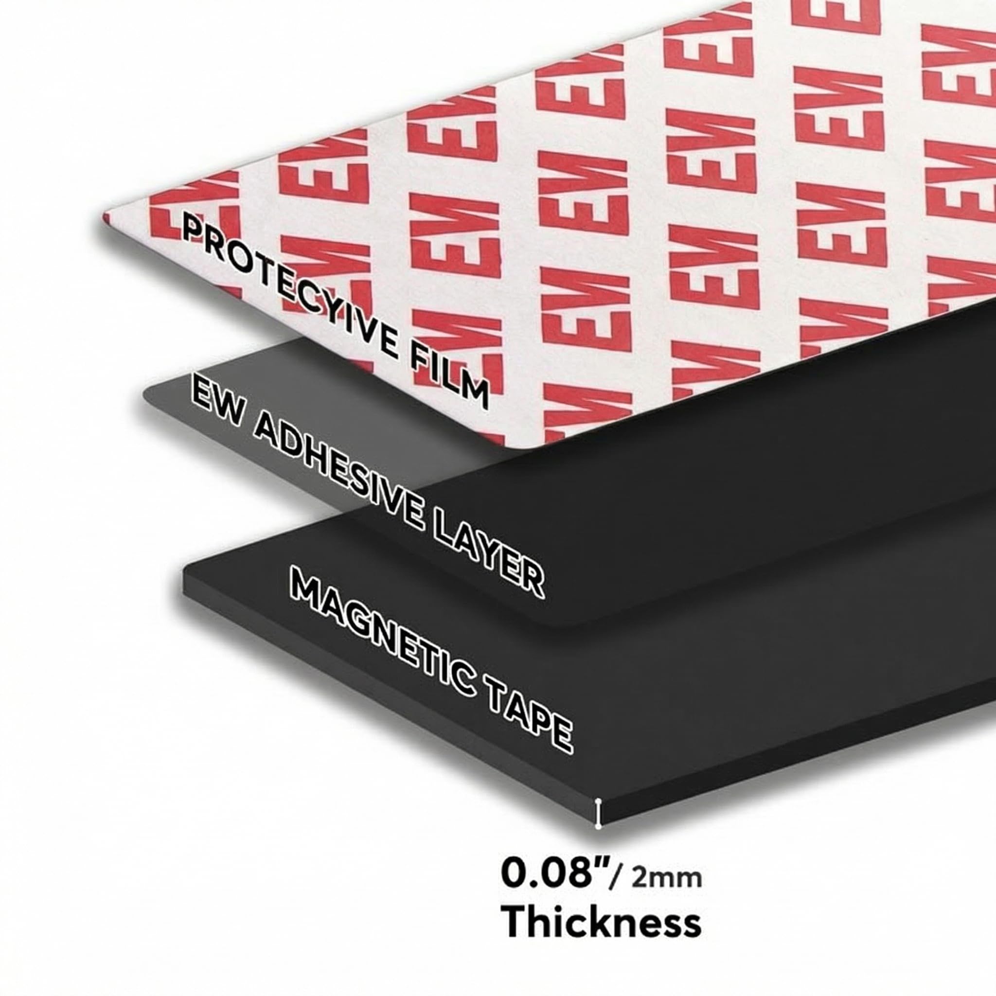 JINGZHAN magnetic tape applies to glass, metal, or plastic without marks