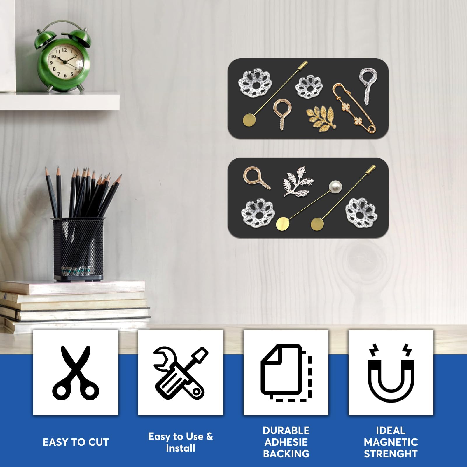 JINGZHAN peel-and-stick magnets offer quick, mess-free setup for classrooms and workshops.