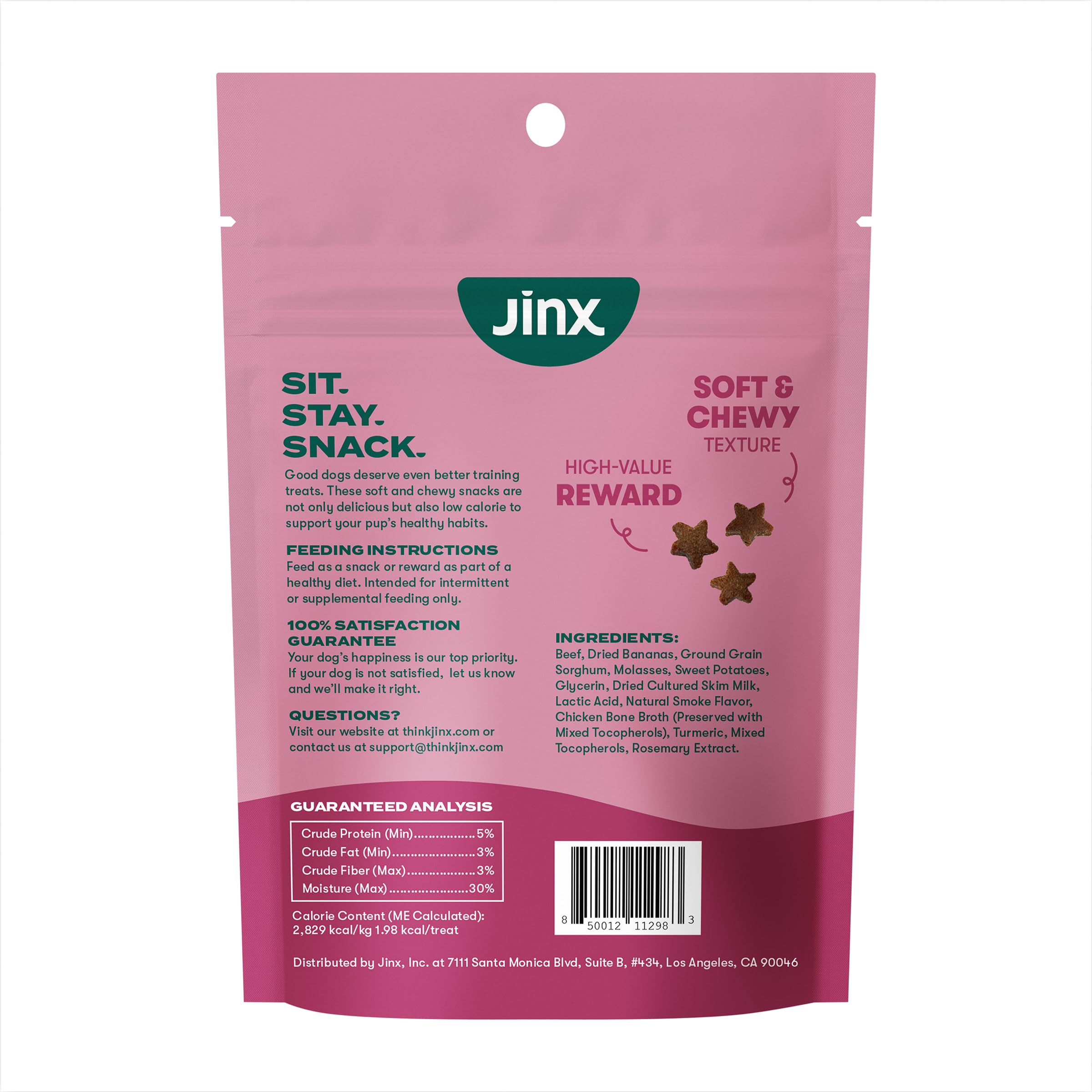 Jinx 4oz bag on counter ready for training sessions.