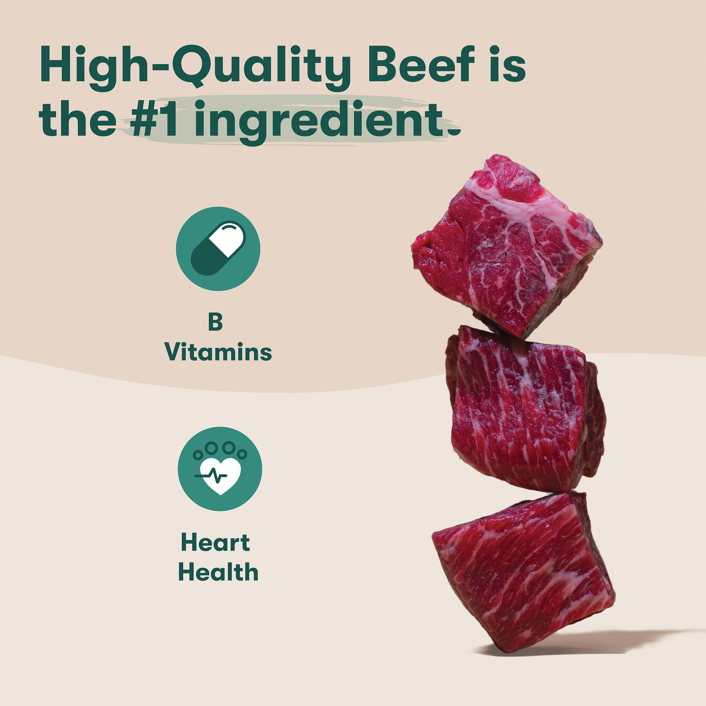 Jinx Beef Bites featuring grass-fed beef as the primary protein source.