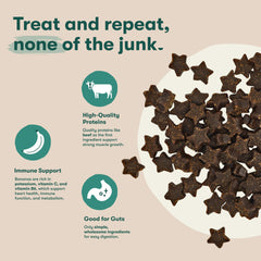 Jinx Beef Training Treats soft chewy texture ideal for easy chewing during practice.
