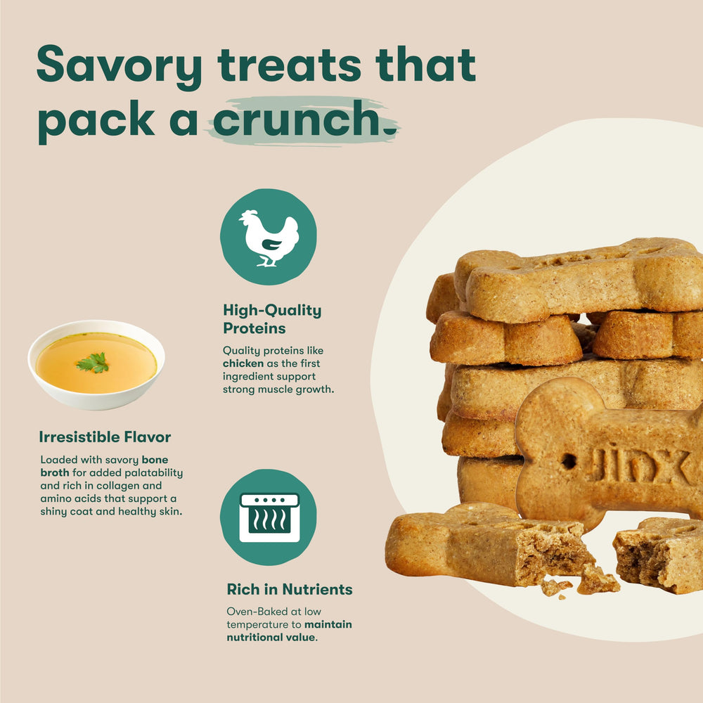 Jinx chia seeds and apples enrich biscuits with natural nutrients.