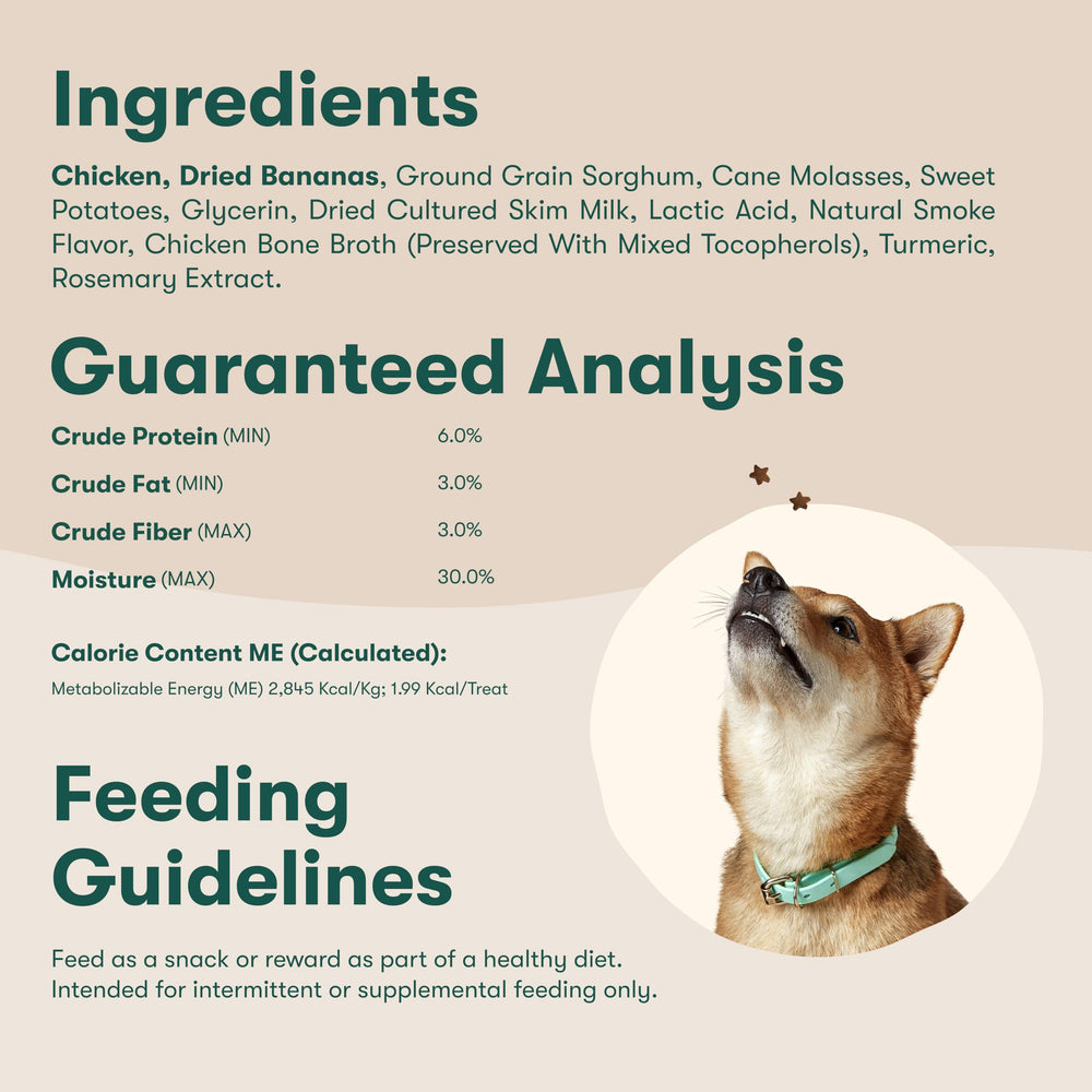 Real chicken first ingredient highlighted in Jinx treats