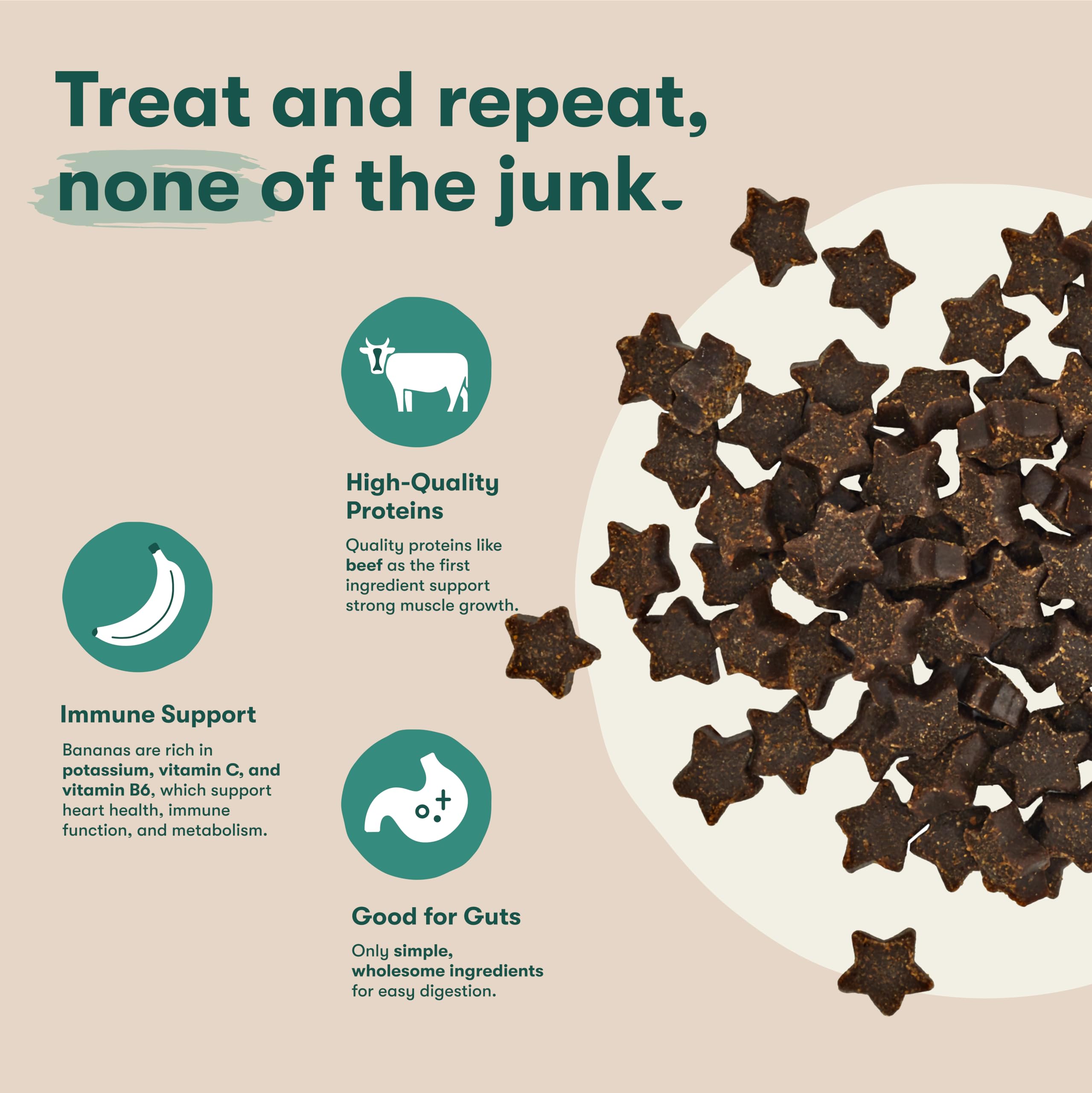 Jinx low-calorie dog snacks closeup suitable for frequent rewards.