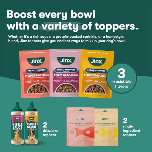 Jinx prebiotics fibers support healthy gut balance in dogs.