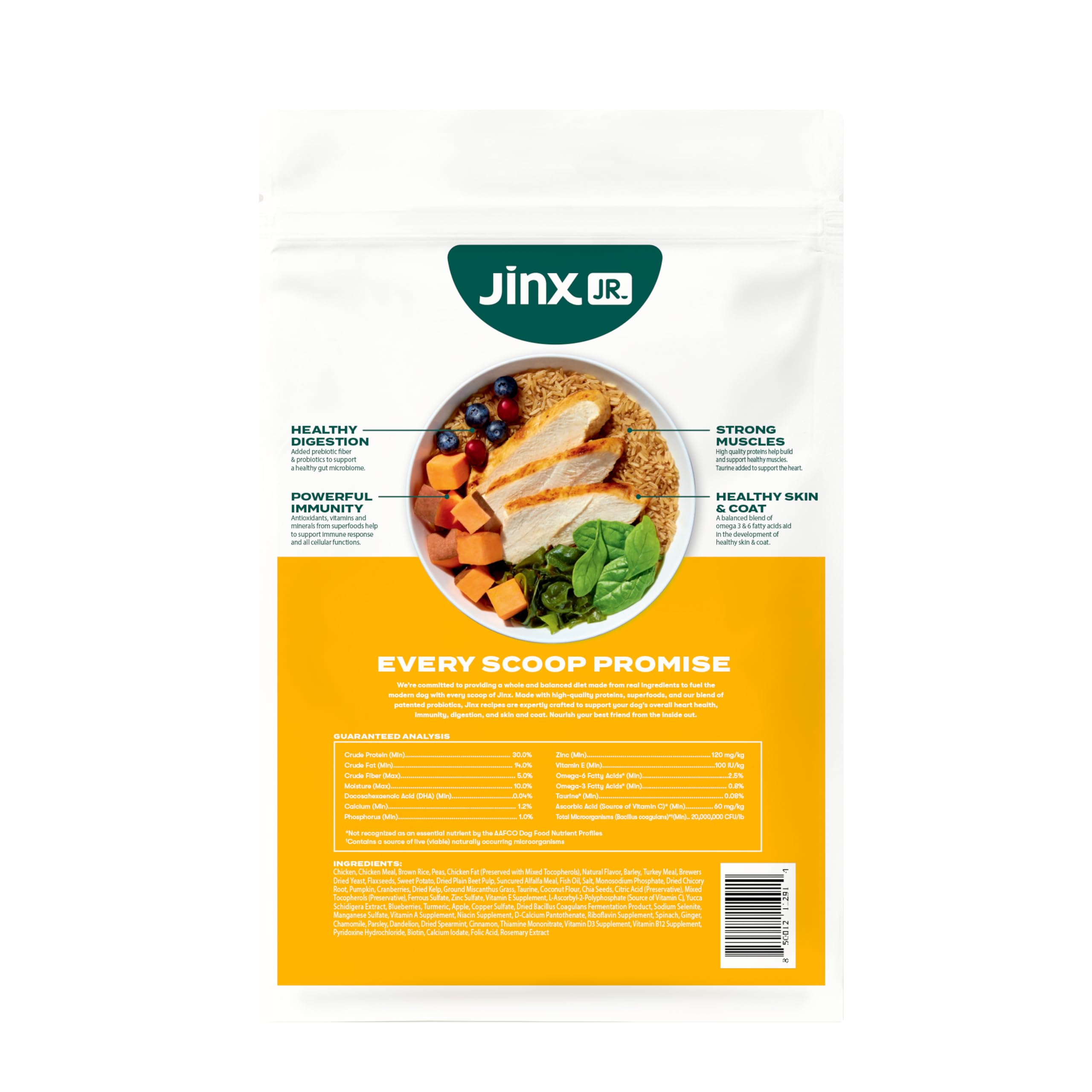 Texture croquante Jinx rendant le repas agréable.