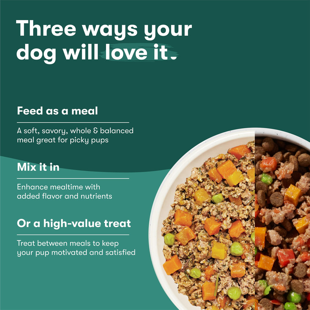 Prebiotics in Jinx Toppers support digestive comfort for dogs.