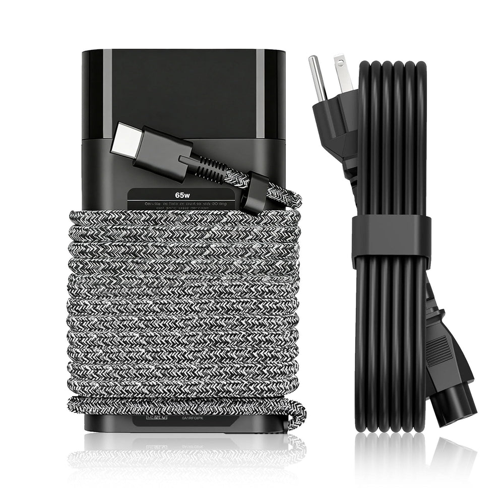 JIONR 65W USB-C charger front view for portable HP charging