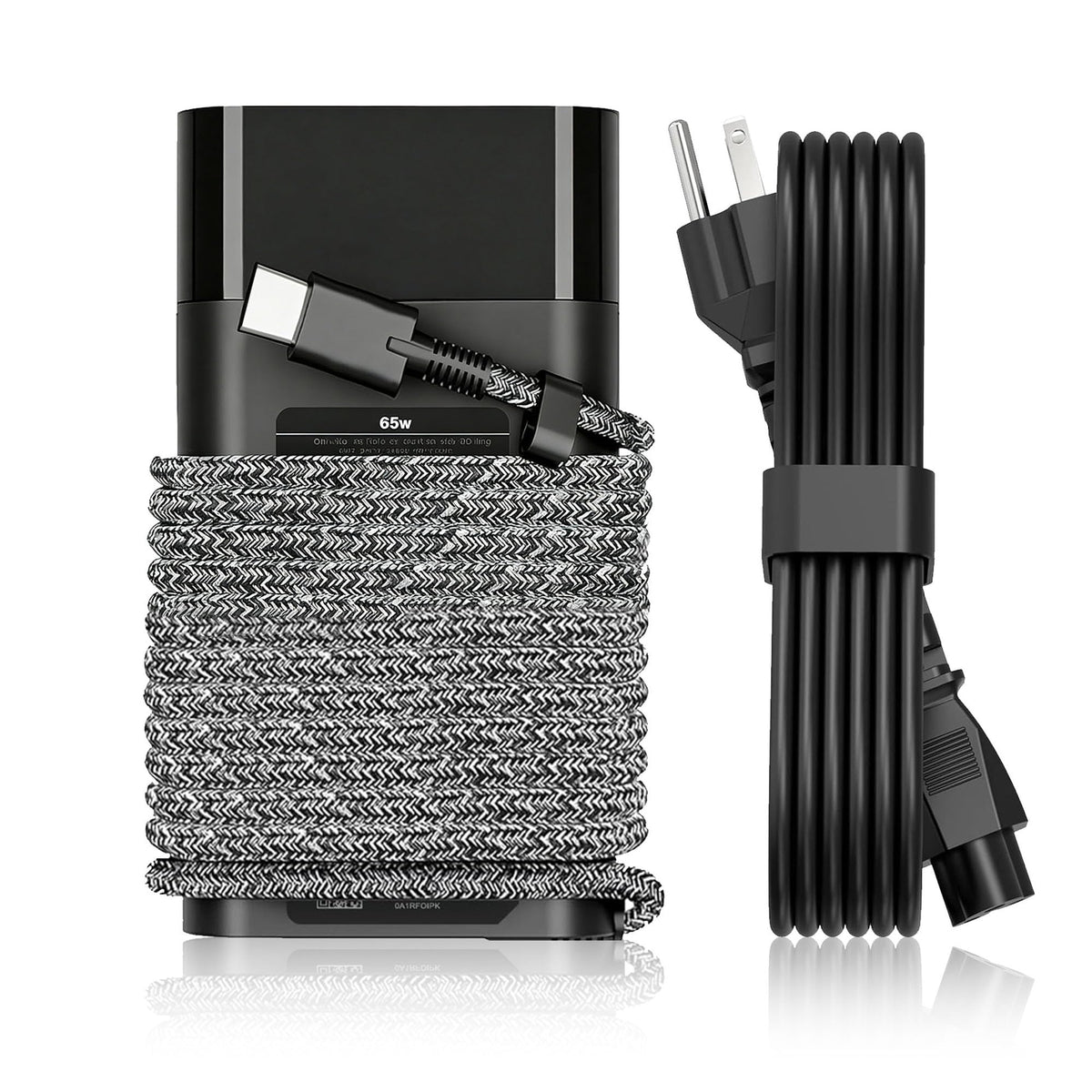JIONR 65W USB-C charger front view for portable HP charging
