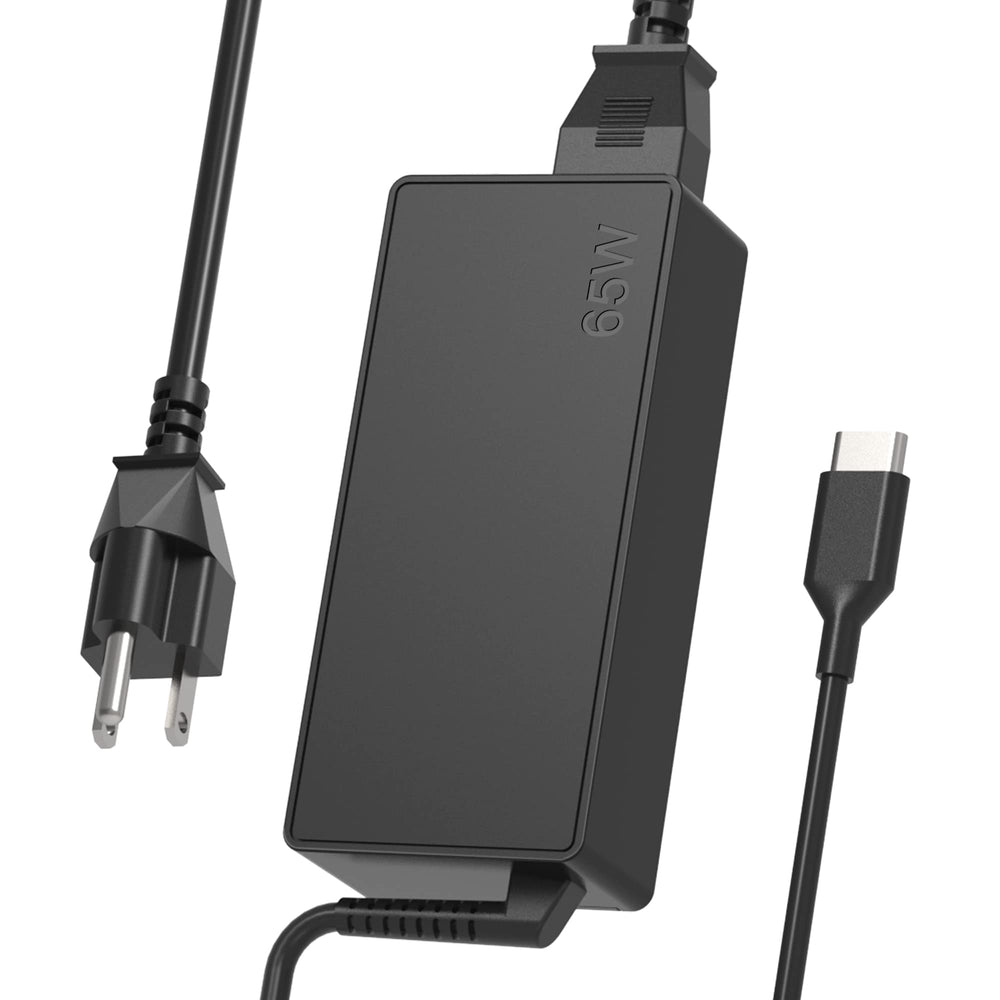 JIONR 65W USB-C charger front view for fast laptop charging.