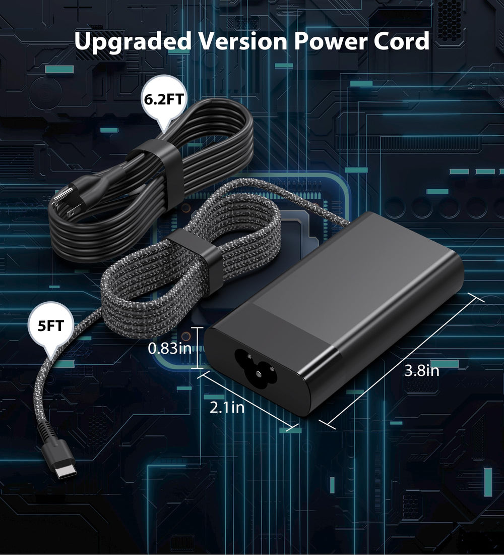JIONR 65W USB-C charger in use with HP Spectre X360 for fast charging