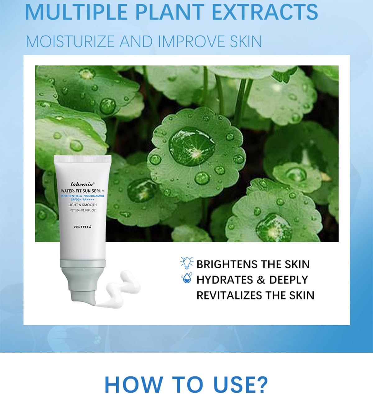 JISKG Centella sunscreen no white cast visible on the skin