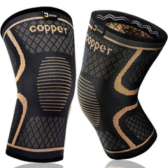 JIUFENTIAN copper knee brace with full knee protection and 3D compression.
