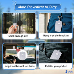 jiuoici compact design in hand demonstrates easy pocket carry and quick access