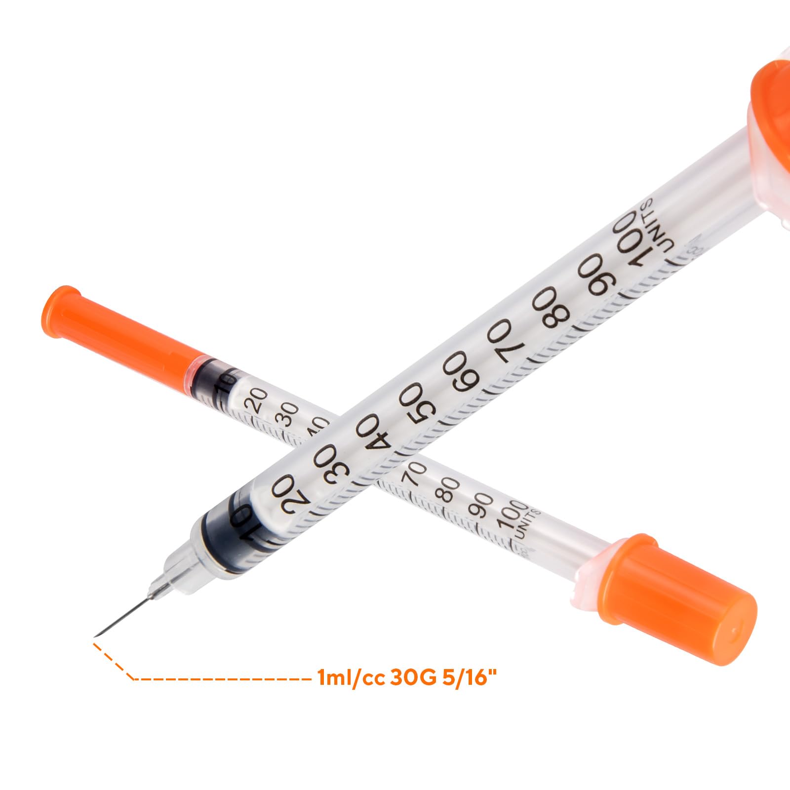 JIUPULL pack of 50 1ML syringes for bulk lab tasks