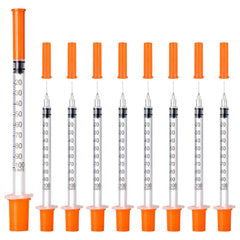 JIUPULL U-100 syringe front view with clear markings for precise measurement.