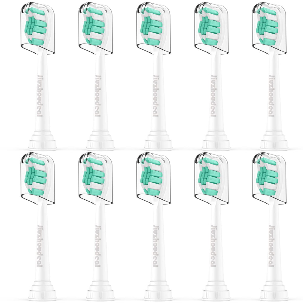 Jiuzhoudeal Sonicare replacement heads packaging shows broad compatibility with multiple handles.