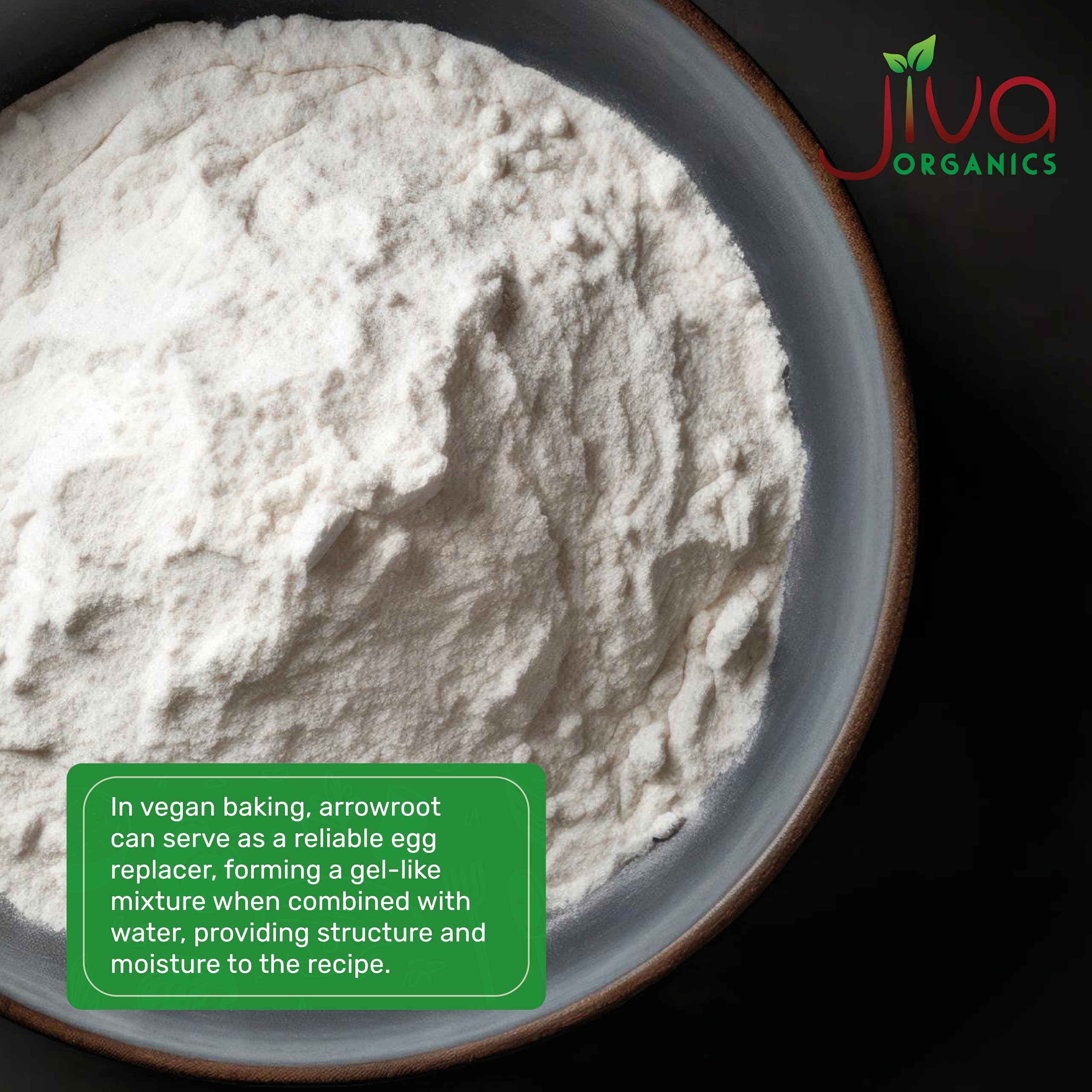Versatile kitchen uses of Jiva Organics arrowroot powder