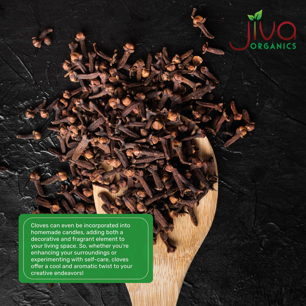 Jiva Organics cloves added to breads and pumpkin spice blends.
