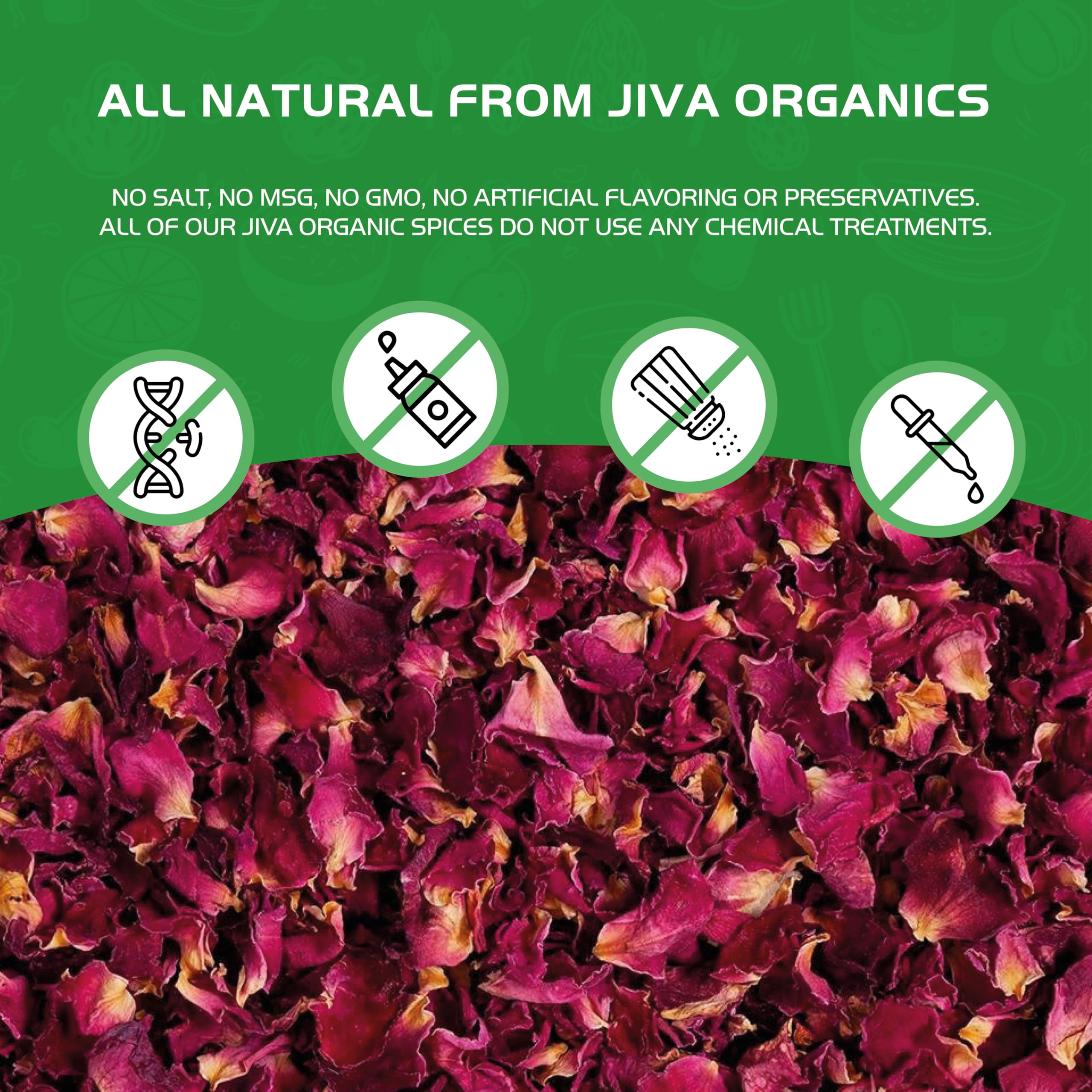 Jiva Organics edible petals for teas, desserts, and DIY gifts