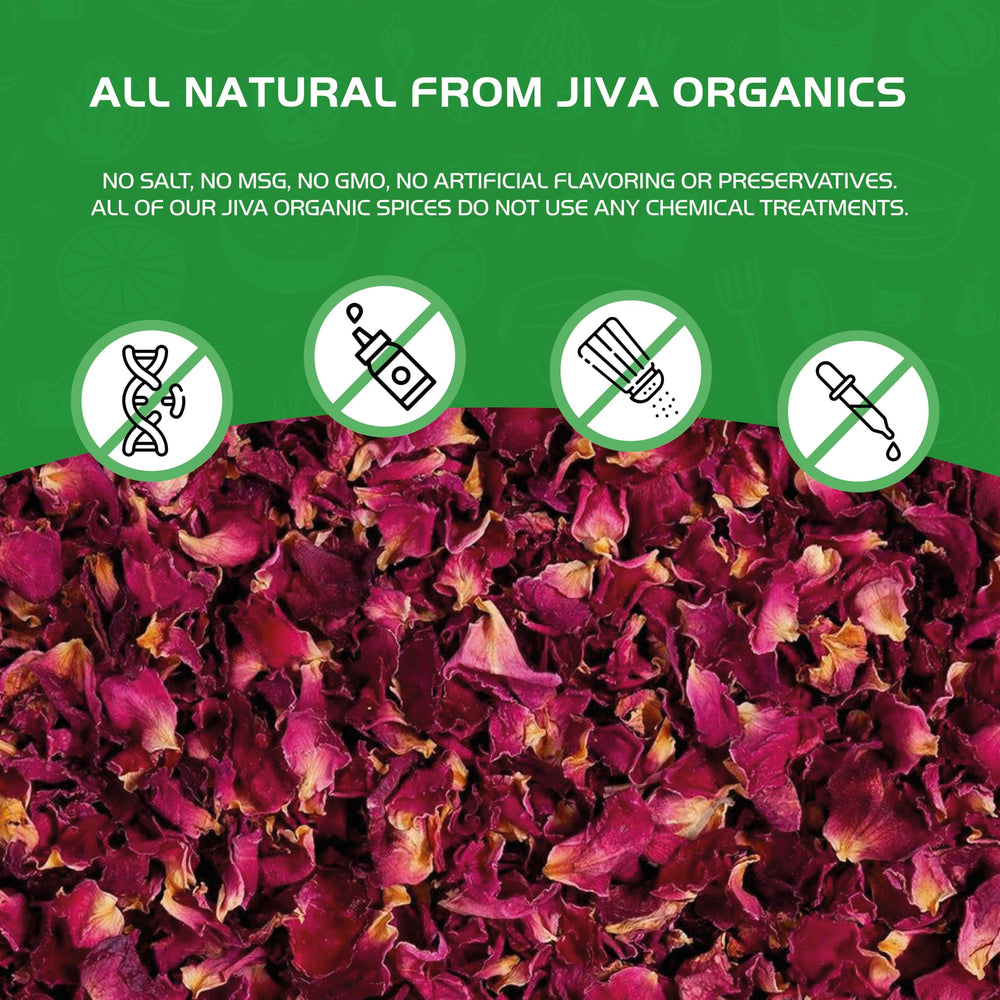 Jiva Organics edible petals for teas, desserts, and DIY gifts