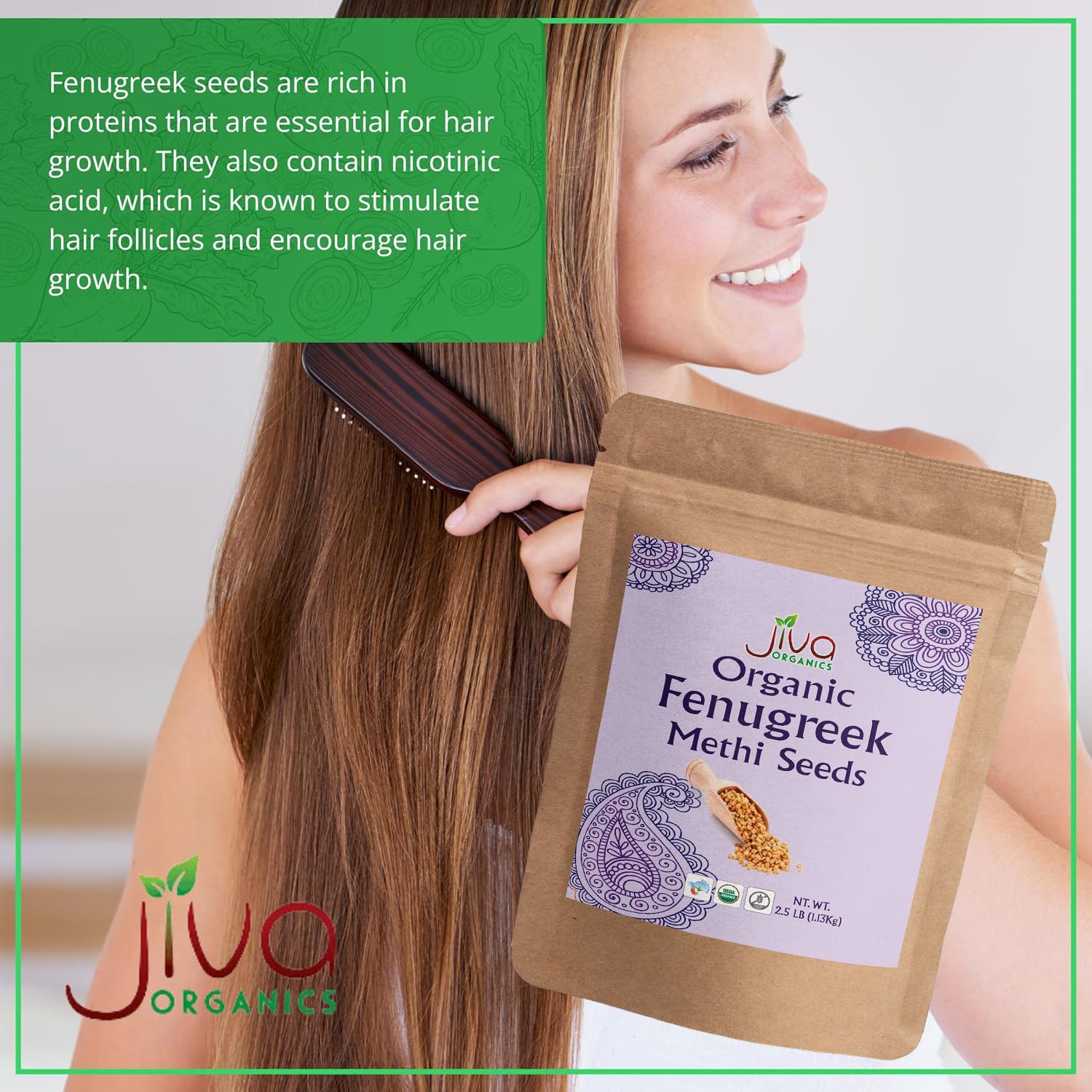 Aroma-rich fenugreek seeds from Jiva Organics for enhanced recipes