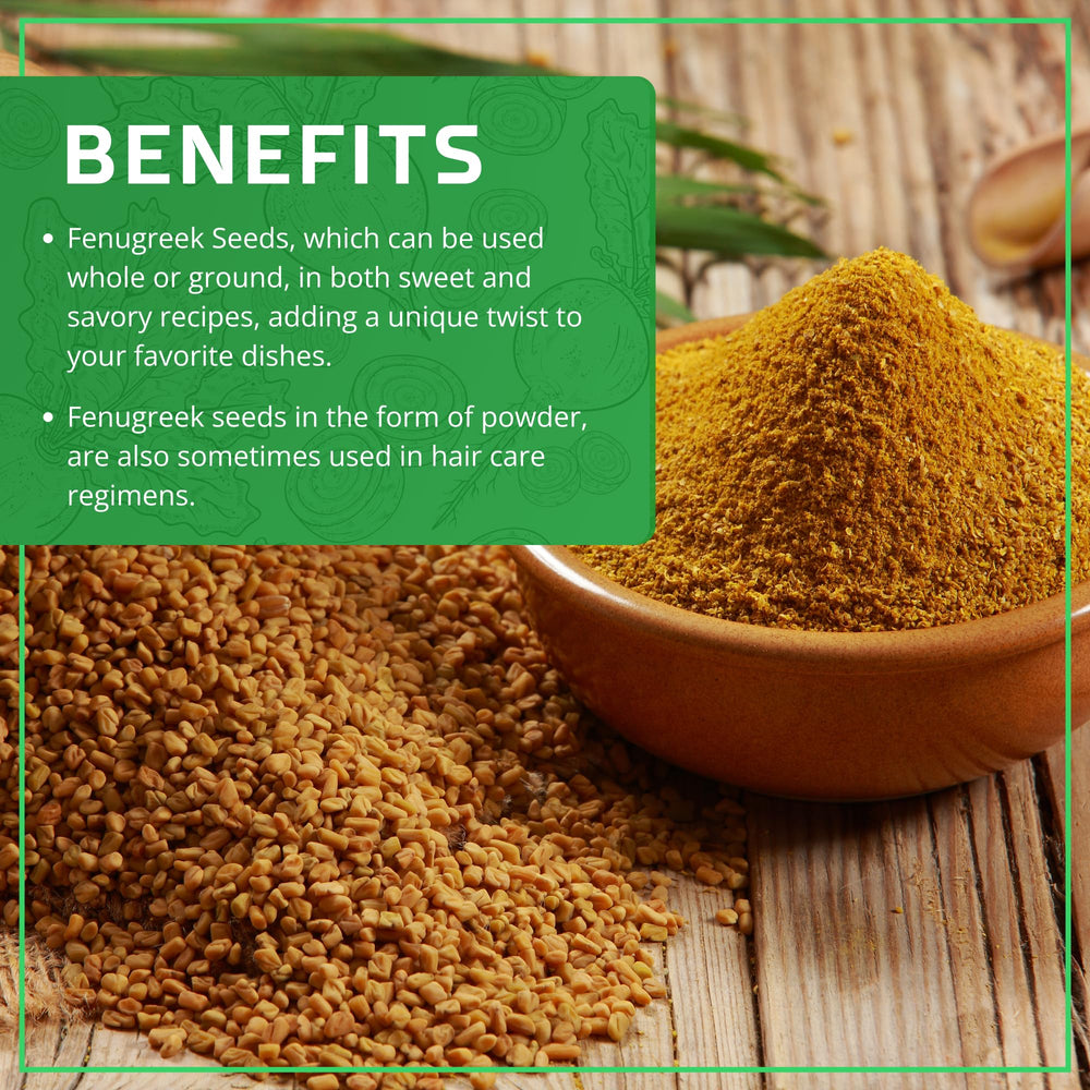 Sprout-ready fenugreek seeds invite fresh sprouts for salads and garnishes
