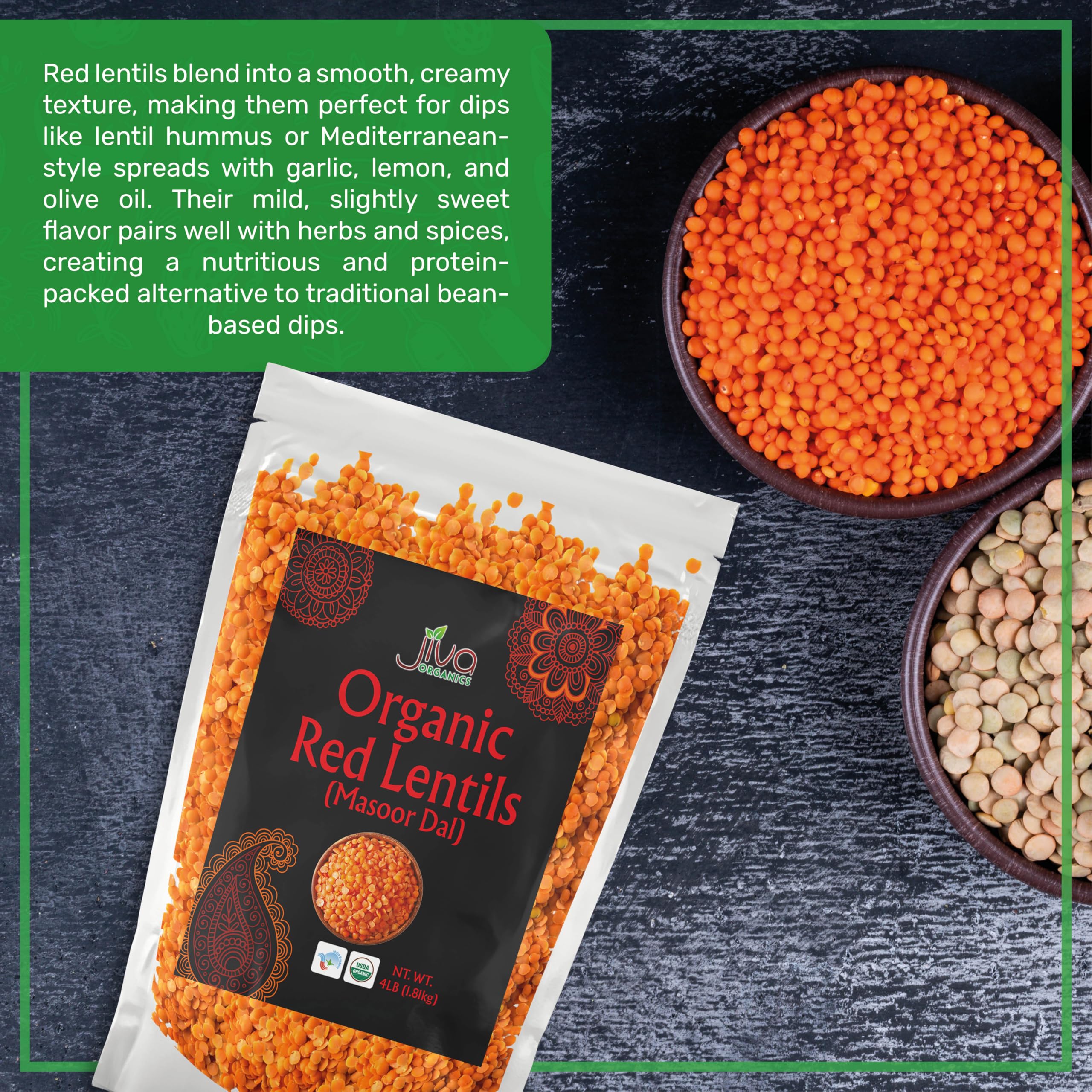 Jiva Organics Masoor Dal cooking in a pot, ready in about 15 minutes.