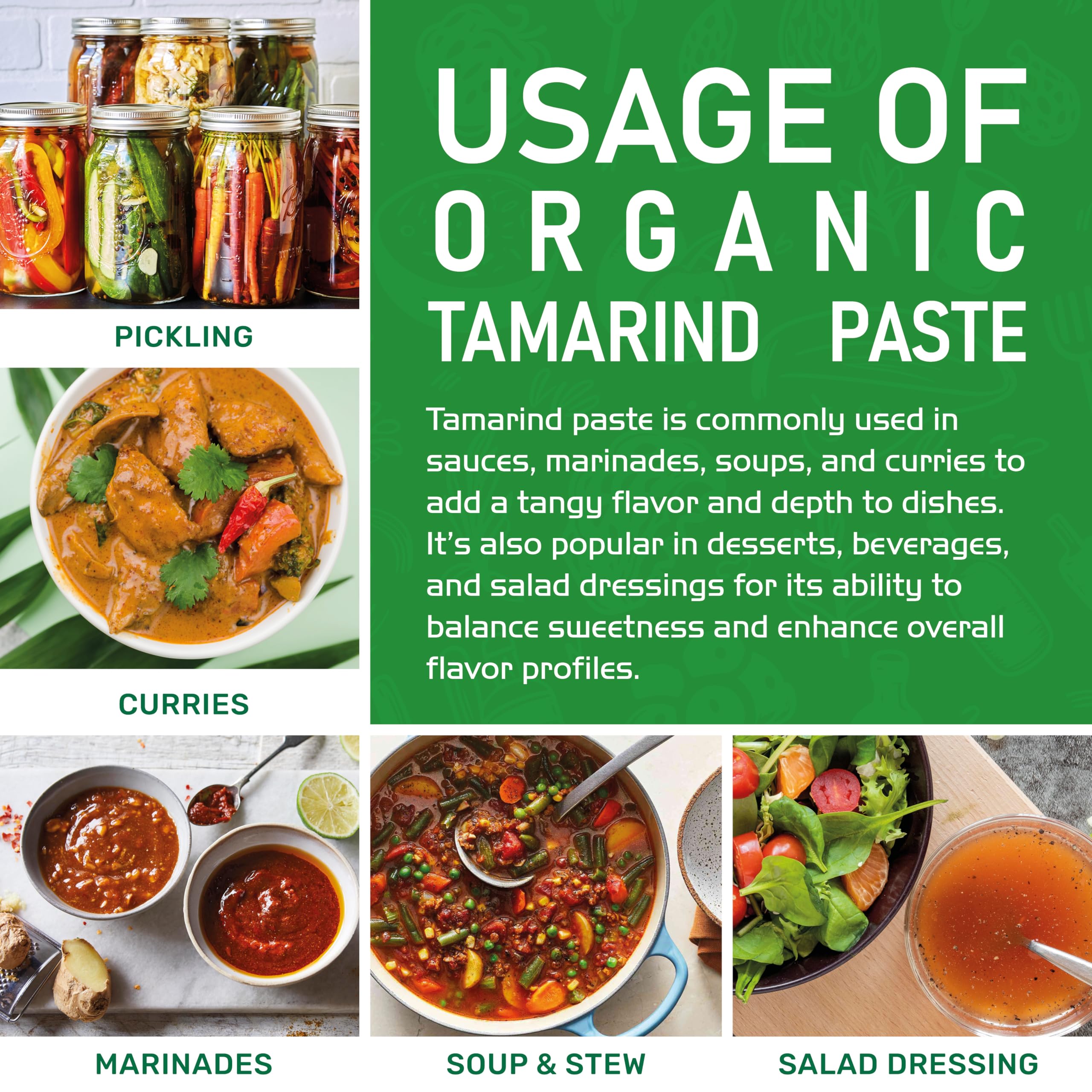 10.5oz bottle of Jiva Organics tamarind paste on kitchen counter.