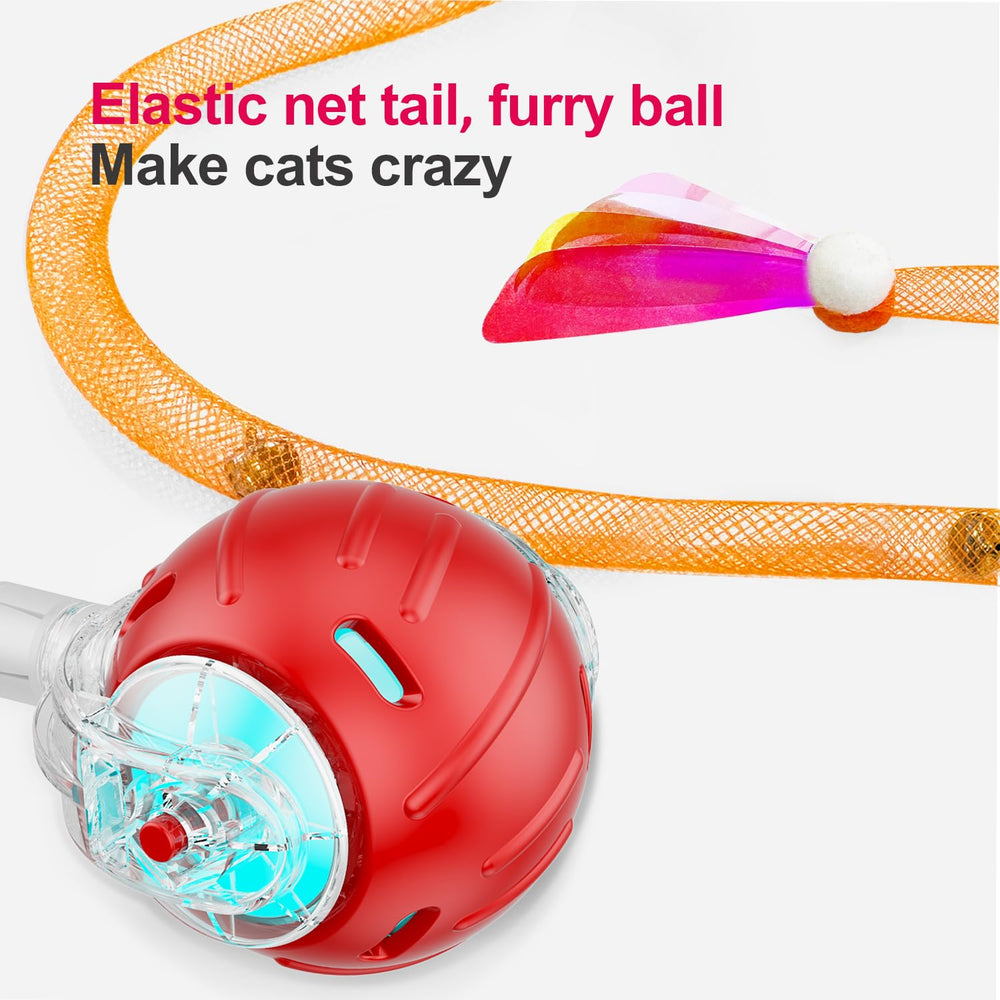 Jkanti rechargeable cat ball with 600mAh battery for cordless play