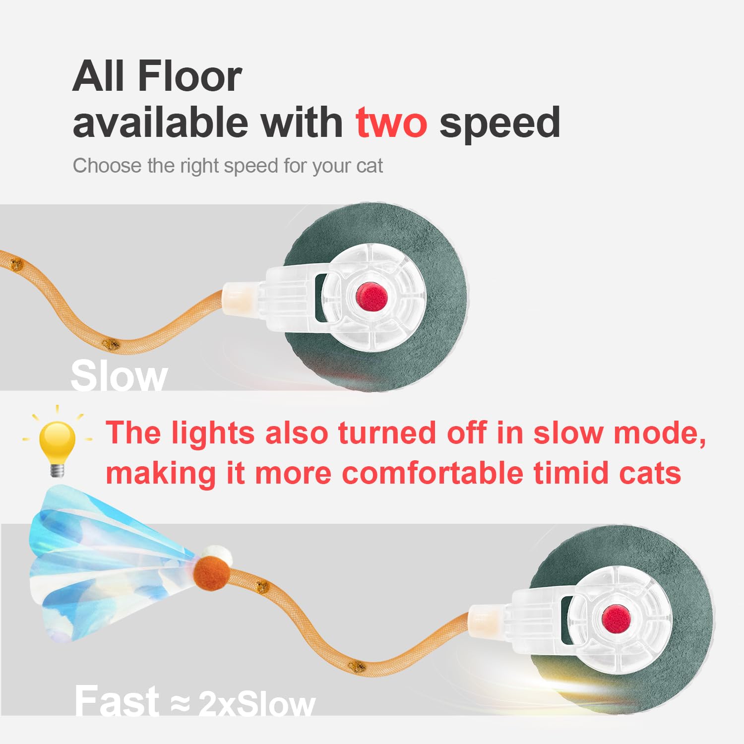 Jkanti elastic tail attachment enables chasing games and extended play
