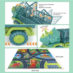 JKGIFTS 15 dinosaur figures invite explorers to create prehistoric adventures during playtime.