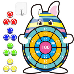 JKGIFTS Easter dartboard 30in wall setup for indoor family play.