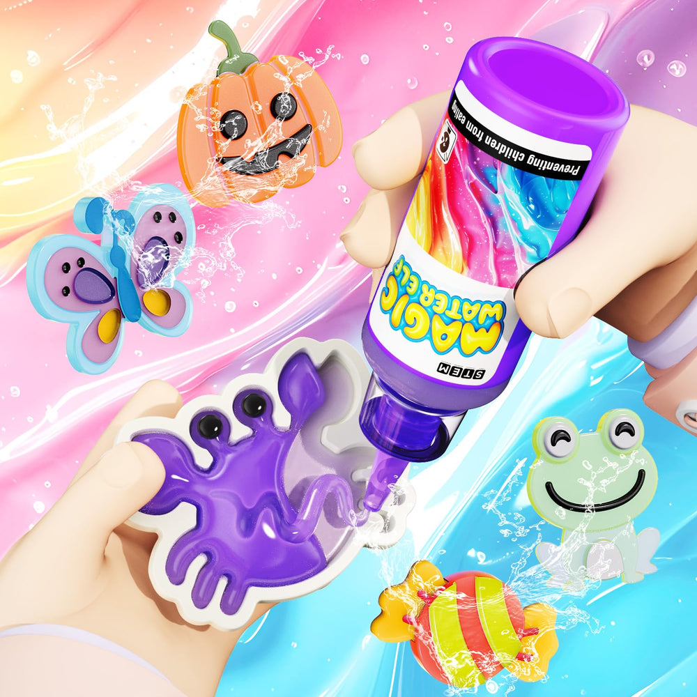 JKGIFTS Shape Molds and Elf figures showcase colorful imaginative water creature crafting