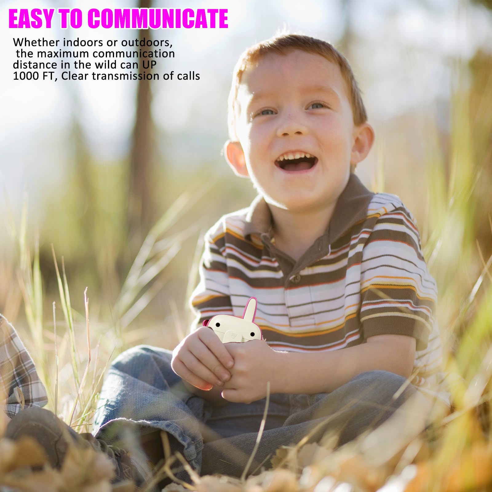 JKGIFTS Unicorn Walkie Talkie hanging ropes show portable camping use.