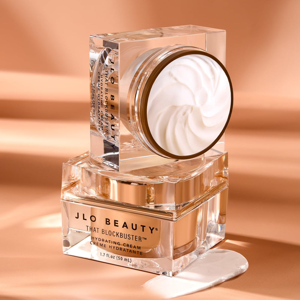 JLO BEAUTY 1.7 oz jar signals a three-month supply with consistent use.