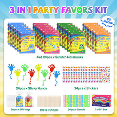 JMMICO stretchy-hands 24-pack add playful texture for games and sensory play.
