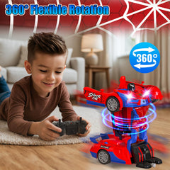 One-click deformation demonstrates smooth transitions on JMOROCR Spider Transform RC Car