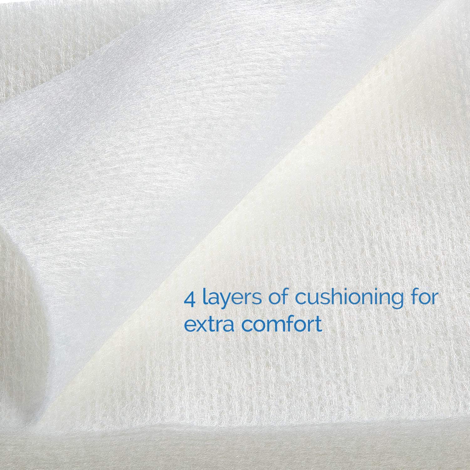 JMU 1000 gauze pads 4-ply soft texture for gentle skin contact