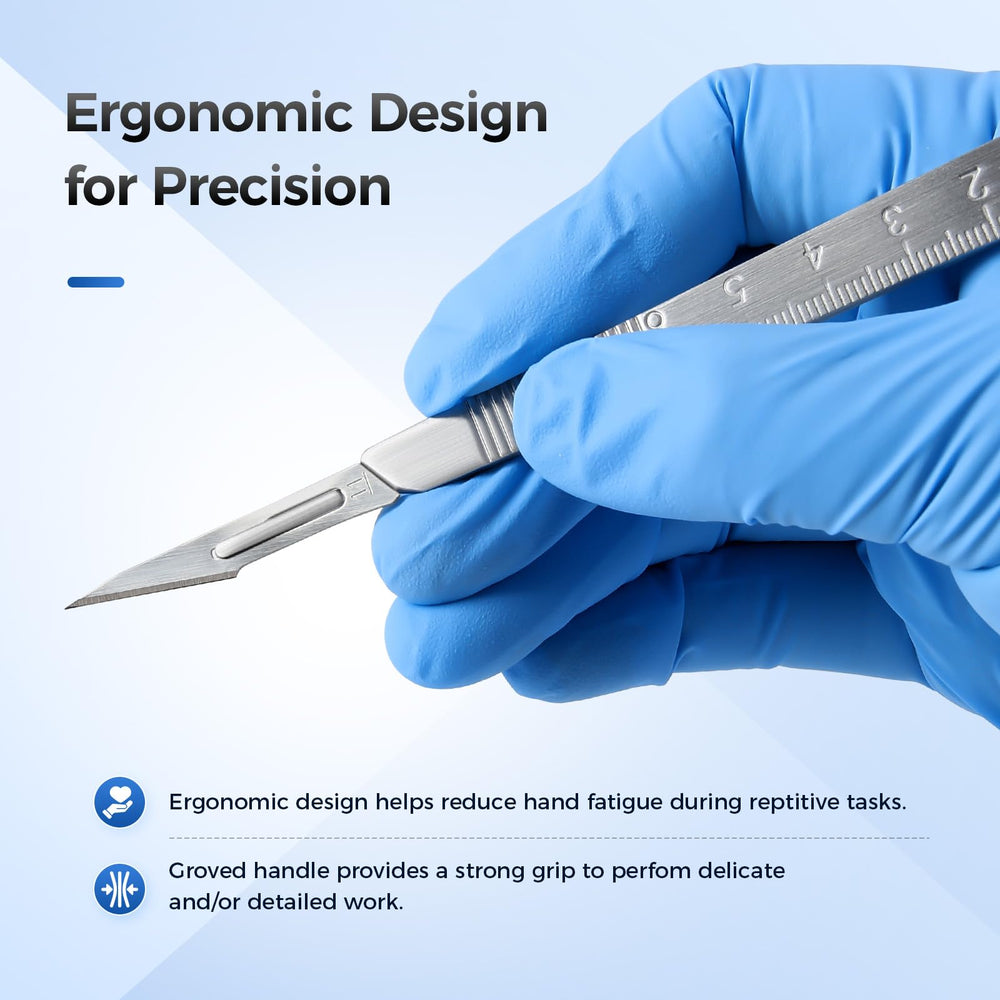 JMU Dermaplane Handle No.3 ergonomic profile reduces fatigue
