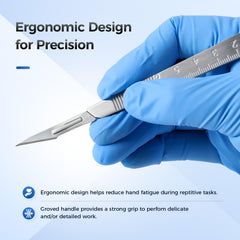JMU Dermaplane Handle No.3 ergonomic profile reduces fatigue