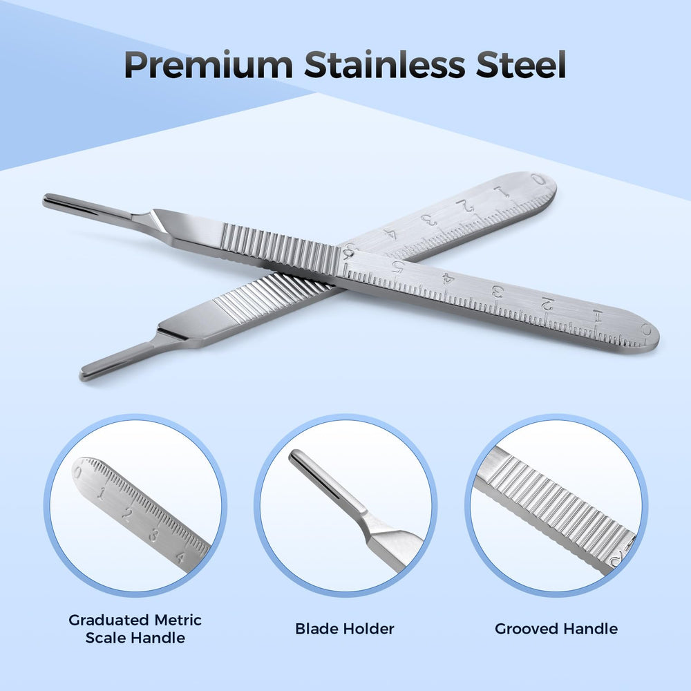 JMU Dermaplane Handle No.3 textured grip for precise control