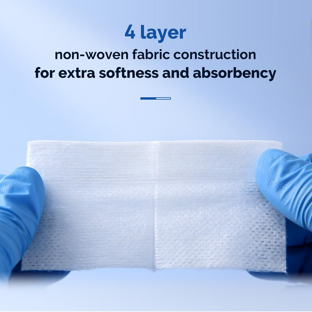 JMU gauze pads 2x2 soft non-stick texture gentle on sensitive skin
