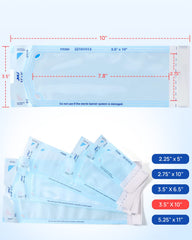 JMU pouch shows blue translucent film window for quick contents view