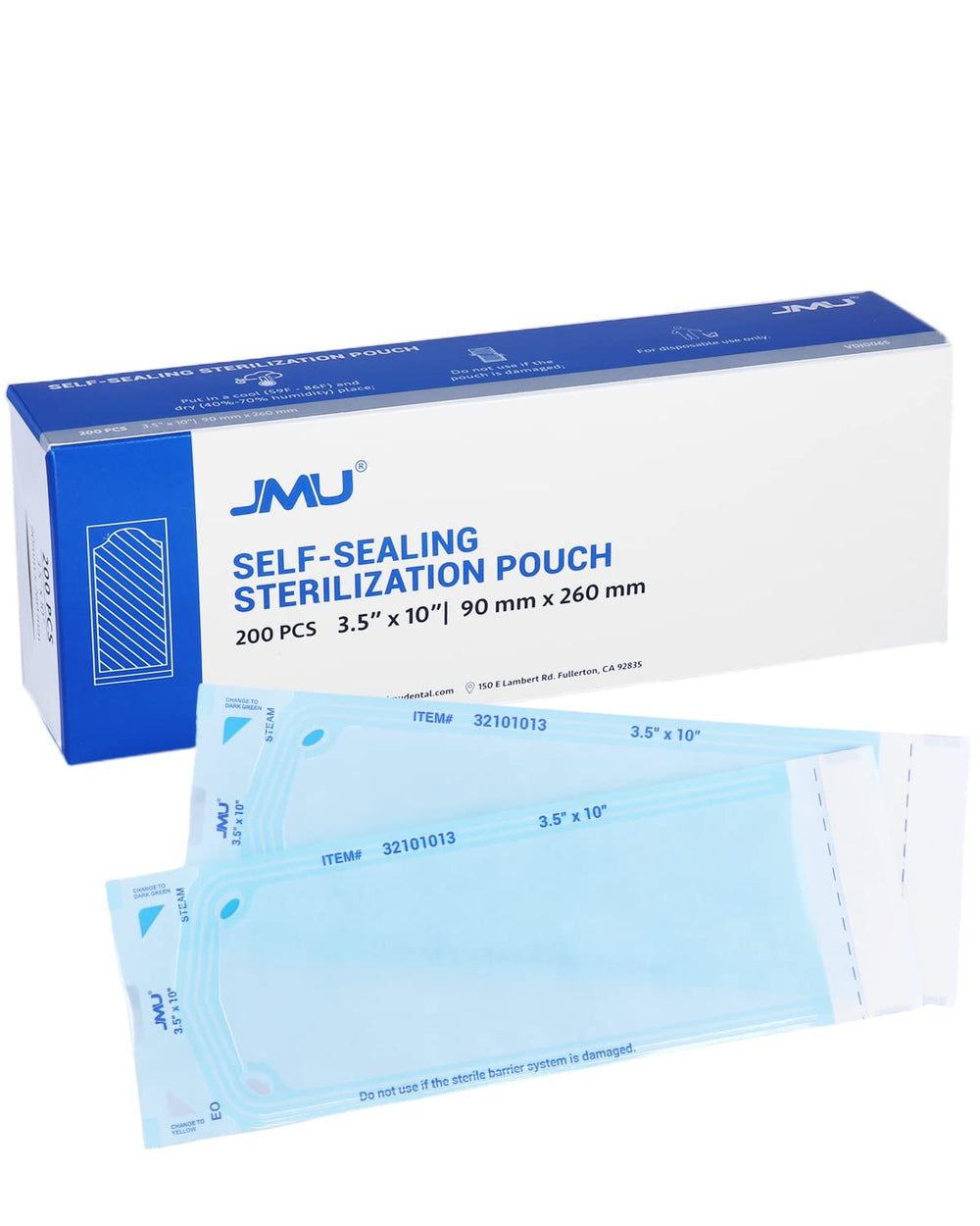 Boxed JMU pouches offered in a case-pack and single-box options