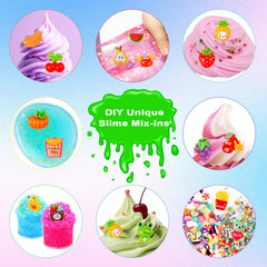 JMUQ sugar paper sheets add decorative textures to slime crafts.