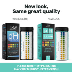 JNW Direct pH strip color chart helps you compare results easily