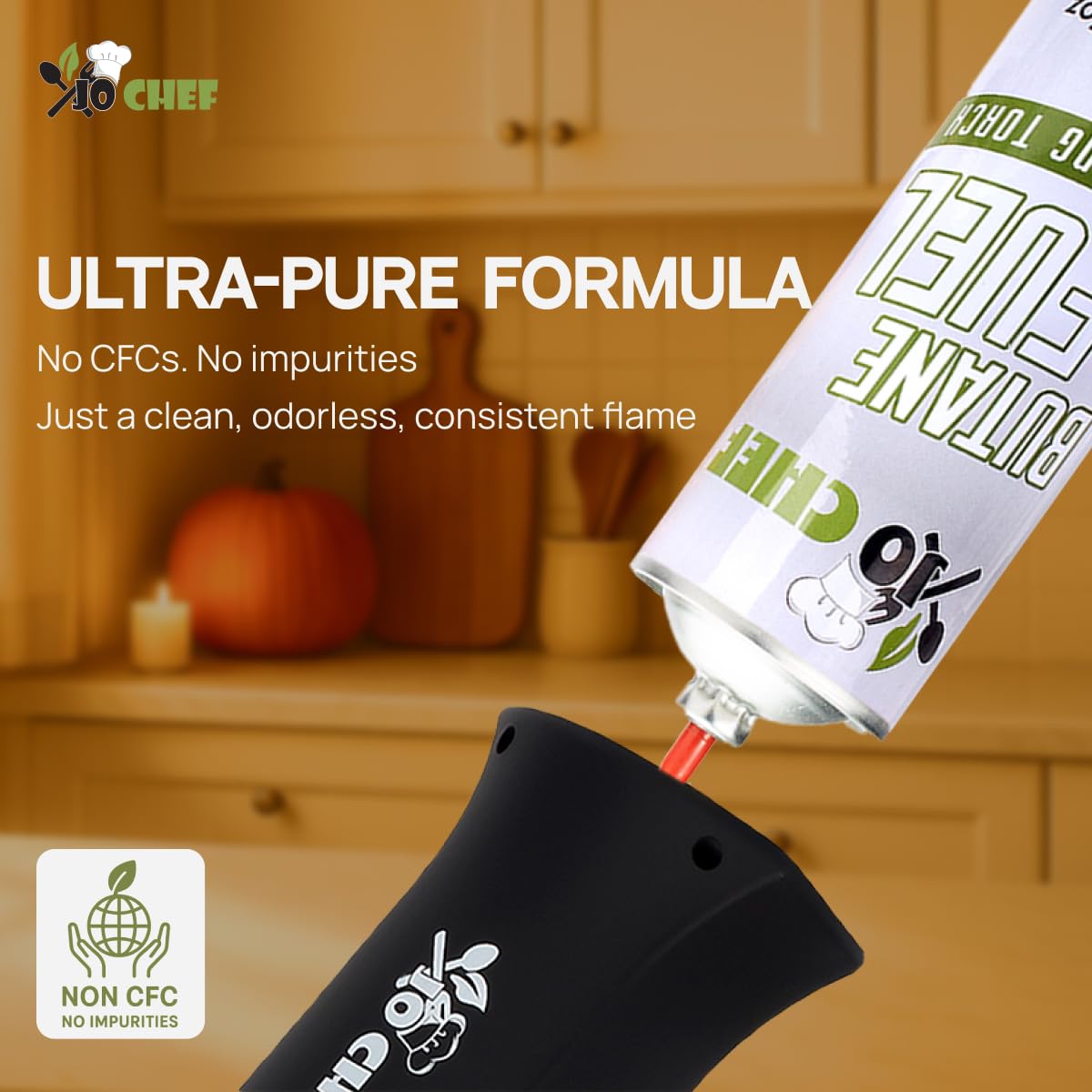 Portable use for kitchen torches during filling and prep tasks.