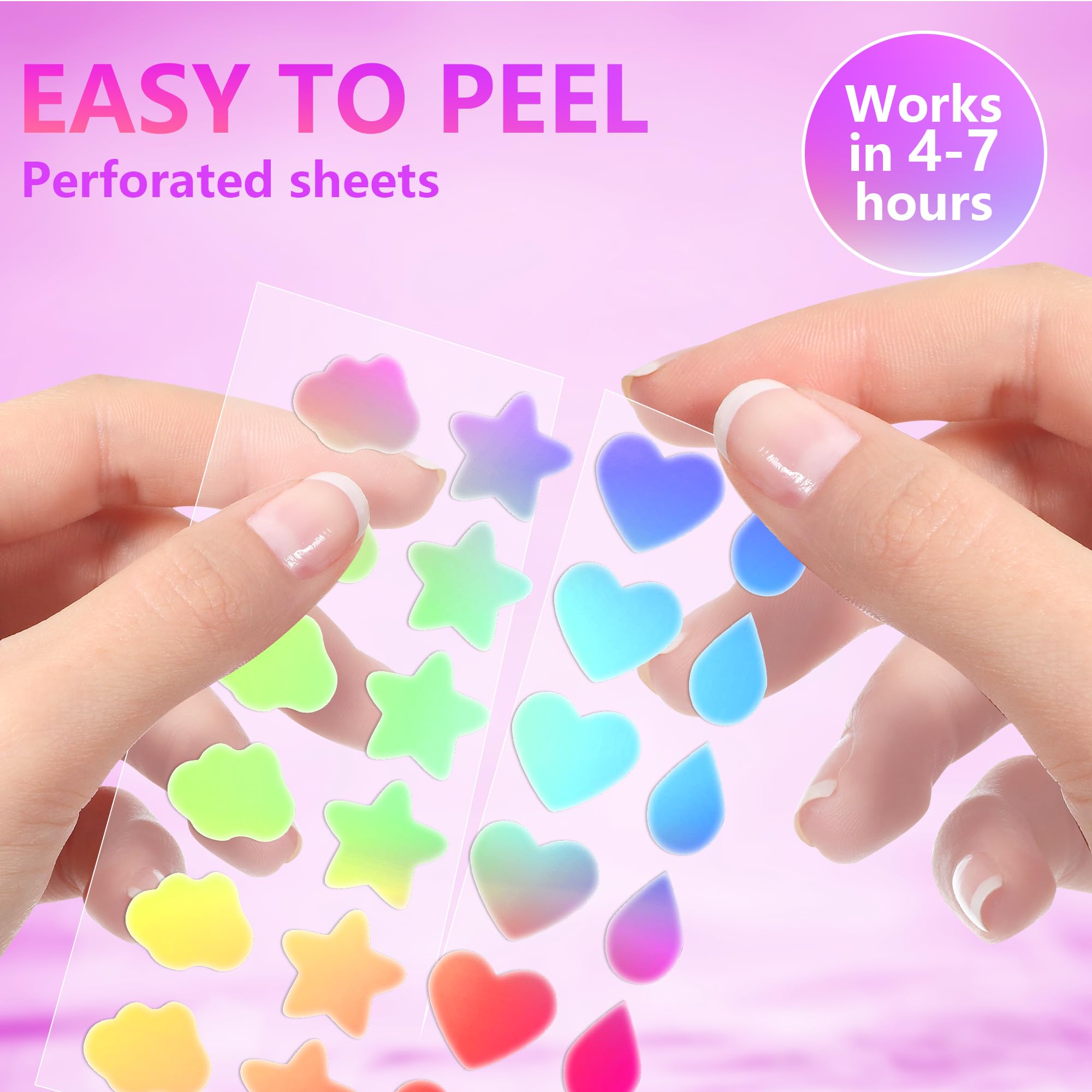 Jo Dominic Heart patch provides gentle protection for small blemishes with a playful look